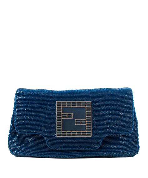 fendi blue clutch|fendi evening clutch.